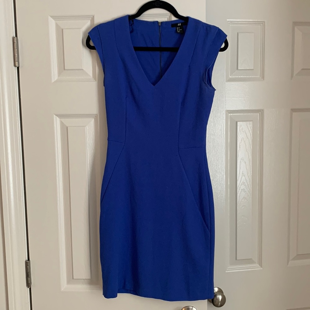 Blue mini dress